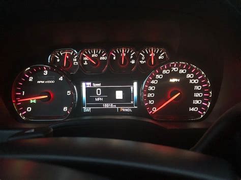 how to change dash light color on 2018 gmc