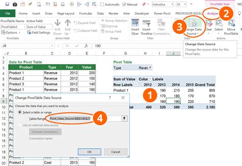 how to change data in excel template