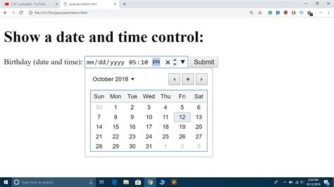 how to change date field format in html