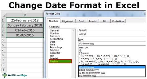 how to change date format in excel worksheet