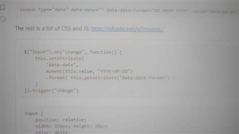 how to change date format in html using javascript