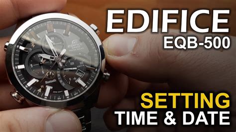 how to change date in casio edifice