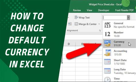 how to change default currency in excel on mac