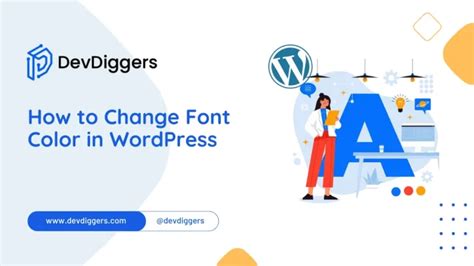 how to change default font color in wordpress theme