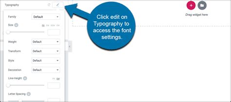 how to change default font in elementor