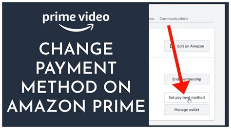 how to change default payment method on amazon prime video