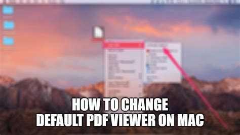 how to change default pdf viewer mac