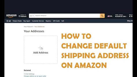how to change default shipping method on amazon