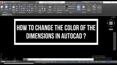 how to change dimension color in autocad