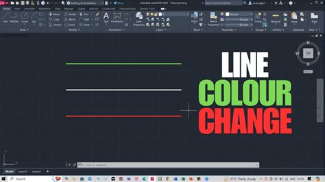 how to change dimension line colour in autocad