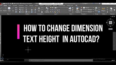 how to change dimension text size in autocad lt