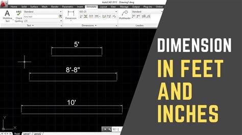 how to change dimensions to feet and inches in autocad