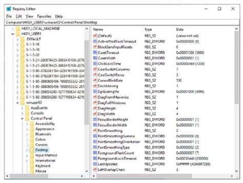 how to change display settings in registry windows 10