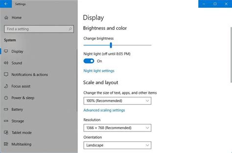 how to change display settings in windows 10 pro