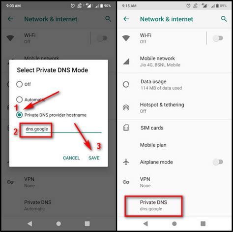 how to change dns on android reddit