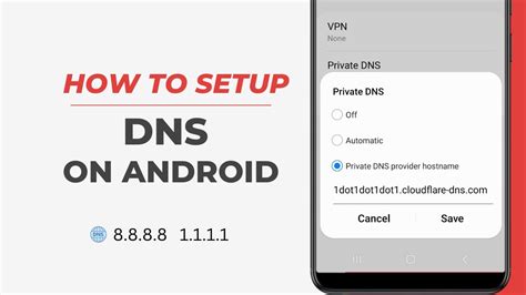 how to change dns server on android tablet