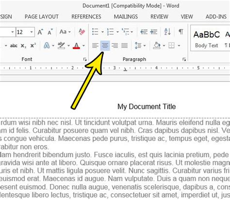 how to change document title in word