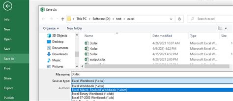 how to change excel file from xlsm to xlsx