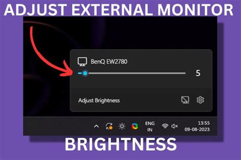 how to change external monitor brightness windows 11