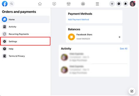 how to change facebook marketplace payment method