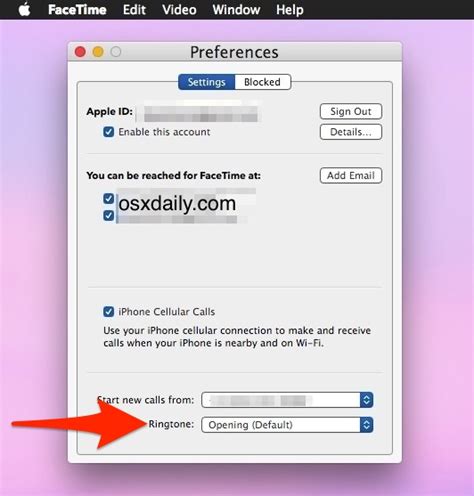 how to change facetime from iphone to macbook