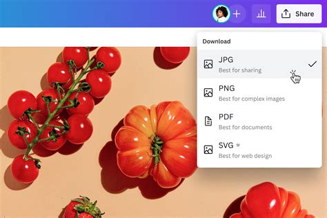 how to change file format in canva