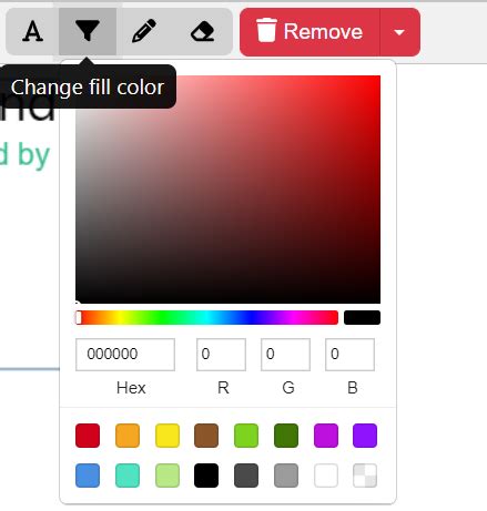 how to change fill color in numbers