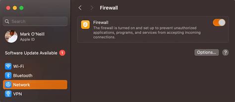 how to change firewall settings on mac