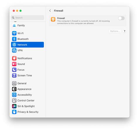 how to change firewall settings on macbook