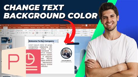 how to change font background color in powerpoint