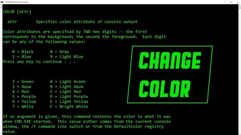 how to change font color in mysql command line