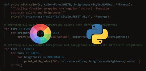 how to change font color in python code