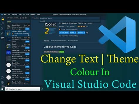 how to change font color in vs code