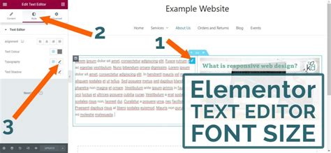 how to change font in elementor