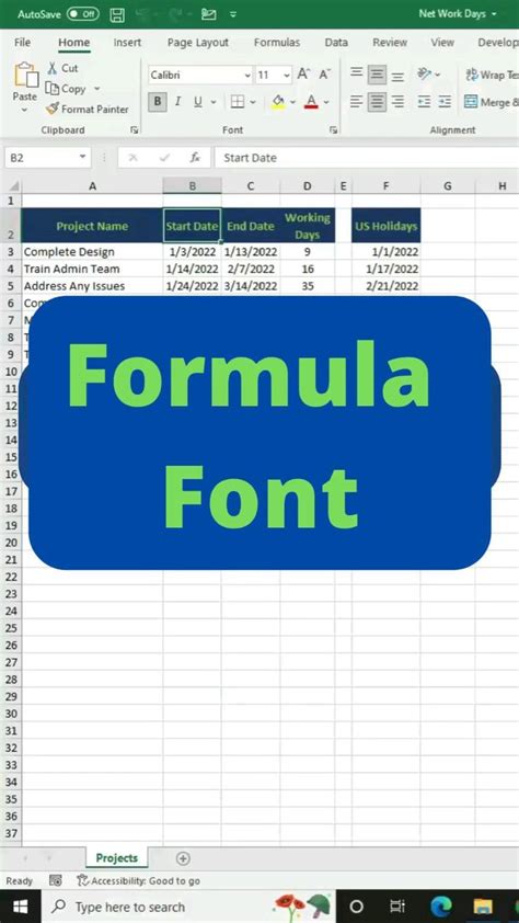 how to change font in excel formula bar