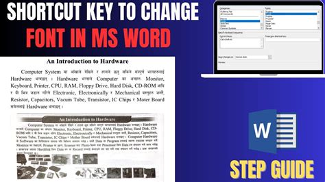 how to change font in ms word android