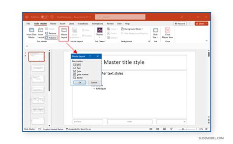 how to change font in powerpoint slide master