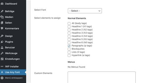 how to change font in wordpress