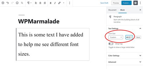 how to change font in wordpress post