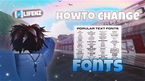 how to change font on roblox mobile