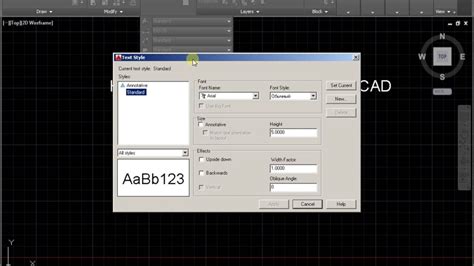 how to change font size in autocad electrical