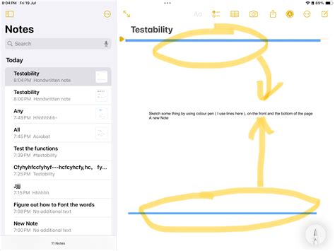 how to change font size in notes on my ipad