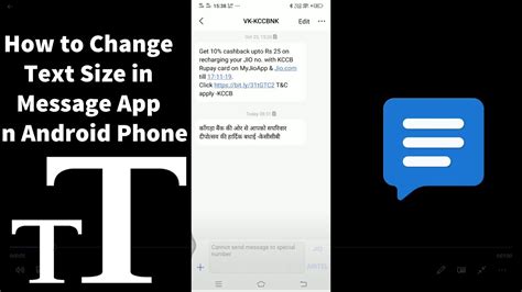 how to change font size in text messages on android phone