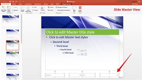 how to change font size of slide number in powerpoint