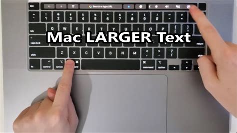 how to change font size on apple keyboard