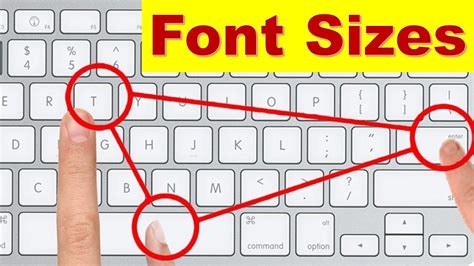how to change font size on computer using keyboard