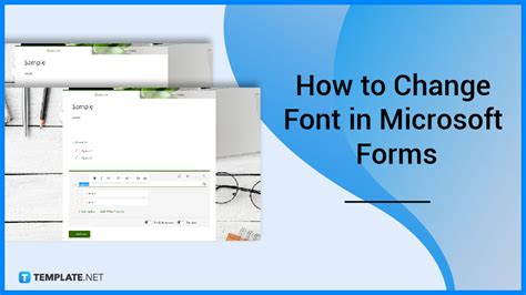how to change font style in ms forms