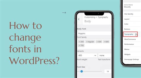 how to change font style in wordpress theme