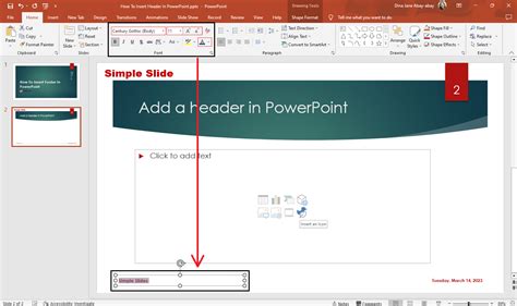 how to change footer slides in powerpoint