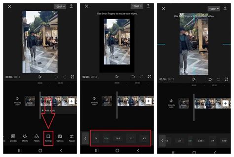 how to change format size in capcut pc